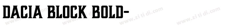 Dacia Block Bold字体转换